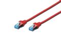 DIGITUS CAT 5e SF-UTP patch cord PVC AWG 26/7 length 2 m color red NS