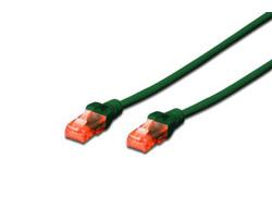 DIGITUS Patchkabel KAT6 UTP, Grøn, 1,0 m, Halogenfri,  AWG26 LSZH, CU (DK-1617-010/G)