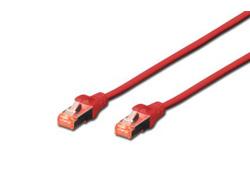 DIGITUS Patchkabel RJ45 S/FTP Cat6 1.00m rot Hebelschutz (DK-1644-010/R)