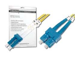 DIGITUS Fiber Optic Patchcord. LC to SC OS2. Singlemode 09 Factory Sealed (DK-2932-05)