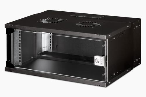 DIGITUS 19" 4U WALL MOUNTING CABINET. SOHO PRO 240 X 540 X 400 MM. BLACK (DN-49201)