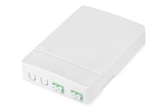 DIGITUS FTTH Enclosure with 2x LC(APC) DX adapter Surface mount IN