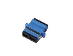 DIGITUS SC-SC Duplex Coupler, color blue Zirconi, a Ceramic Sleeve, Plastic housing, Singlemode, inc.,  fixing material (DN-96003-1)