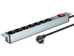 DIGITUS 1U Aluminum PDU. rackmountable (DN-95407)