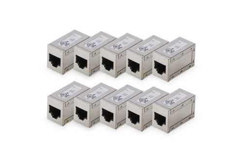 DIGITUS CAT 6 MODULAR COUP.SHIELD 10X (AT-AG-8-8-C6S-10)