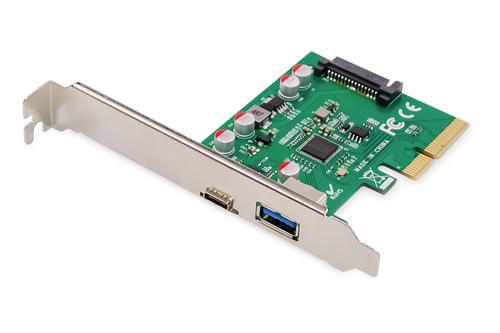 DIGITUS PCIe card USB Type-C + USB-A PCIe Card up to 10GB/s NS (DS-30225)