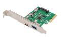 DIGITUS PCIe card USB Type-C + USB-A PCIe Card up to 10GB/s NS