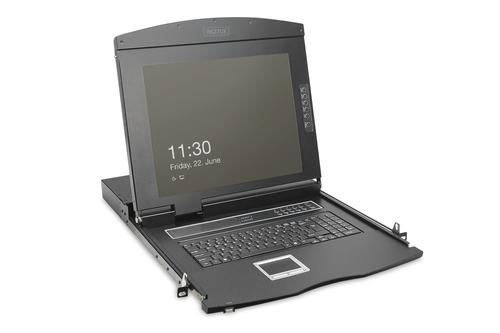 DIGITUS 19 HD LCD KVM KONSOLE 8PORT VGA (DS-72221-2GE)