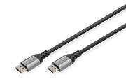 Digitus 8K 60Hz DP tp DP Connectioncable DP 1.4 Alu Housing Black 1m
