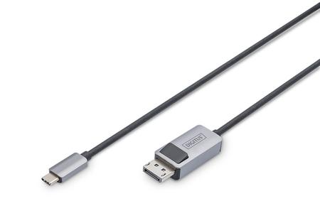 DIGITUS USB 3.2 Anschlusskabel Typ C --> DP St./St. 1m schw. (DB-300334-010-S)