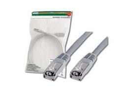 DIGITUS Patchkabel KAT5E   5,0 m SF-UTP RJ45 m/sk‘rm + folie, han:han, gr† (DK-1531-050)