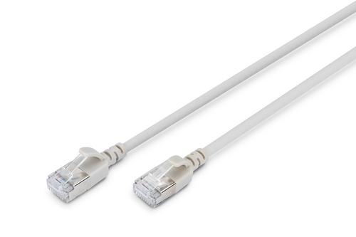 DIGITUS Patchkabel CAT 6A F/FTP Slim 0,30m grau (DK-1632-A-003S)