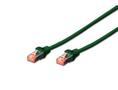 DIGITUS CAT 6 S-FTP patch cord Cu LSZH AWG 27/7 length 0.5 m color green NS