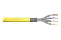 DIGITUS CAT 7A S-FTP installation cable 1250 MHz Dca AWG 23/1 1000 m drum simplex color yellow IN