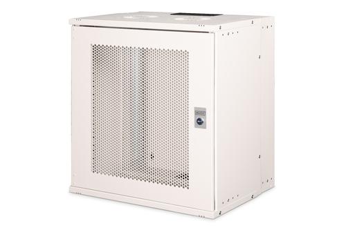 DIGITUS 19 12U wall mounting cabinet SOHO Pro perforated door 595 x 540 x 400 mm unmounted gr NS (DN-49210)