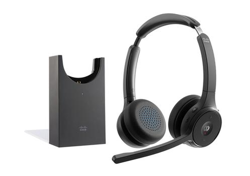 CISCO Headset 722 - Headset - på örat - Bluetooth - trådlös - kolsvart - med laddningsställ - Cisco Webex Certified (HS-WL-722-BUNAS-C)