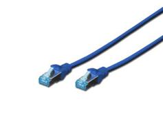 DIGITUS CAT 5E SF-UTP PATCH CORD PVC AWG 26/7 LENGTH 0.5 M COLOR BLUE NS