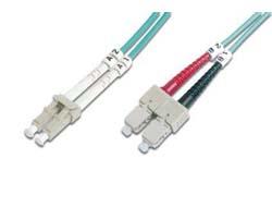 DIGITUS LWL Patchkabel LC -> SC 2.00m Multimode Duplex OM3 (DK-2532-02/3)