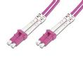DIGITUS FO Cable 50/125µ. OM4. LC/LC. Purple. 1.0m