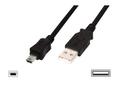 DIGITUS USB 2.0 USB-kabel 1.8m Sort