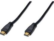Digitus HDMI High Speed connection cable type A w/ amp. M/M 15.0m Full HD CE gold bl NS