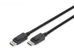 DIGITUS DisplayPort Cable DP. M/M. Black. 3.0m