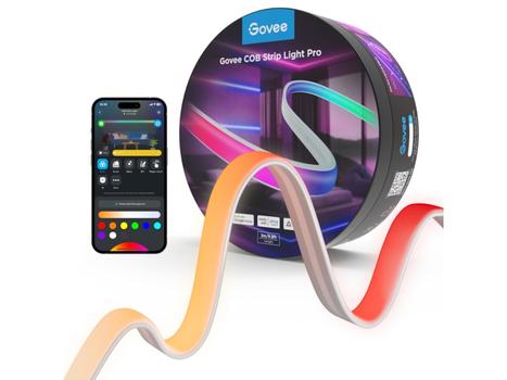 GOVEE COB Strip Light Pro 3m tilpassbare segmenter,  forhåndsinnstilte scener og smart kontroll via Home App, Matter, Alexa og Google Assistant. (H61E53D1)