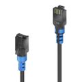 PURELINK FlexInstall Patchcable | Cat 6a | U/UTP | LÃ¥g rÃ¶k/halogenfri | Flexibel | Svart | 1m