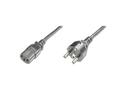 DIGITUS Kabel Kaltgeräte/Netzkabel C13-Bu. > Schuko-St. (gerade) 1,8m [bk]