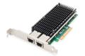 DIGITUS 10Gbps Dual Port Ethernet Server adapter PCIe X8. Intel X540 BT2