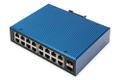 DIGITUS Industrial 16+2 -Port Gigabit Ethernet Switch Unmanaged. 16 RJ45 Ports 10/100/1000 Mbits