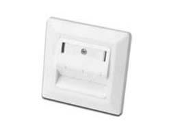 DIGITUS Faceplate for Keystone Jacks.3x RJ45 dust cover. 8 (DN-93821)