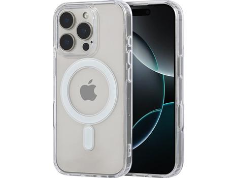 IIGLO iPhone 16 Pro Magnetic Silikondeksel (gjennomsiktig) Ultratynt deksel i TPU-materiale (II-16P-CC-MAG)