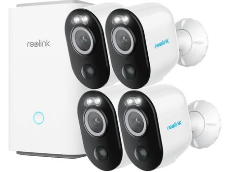 Reolink Home Hub + 4x Argus 3 Pro 4MP Batteridriven WiFi-kamera (BWS2KC0264-4)