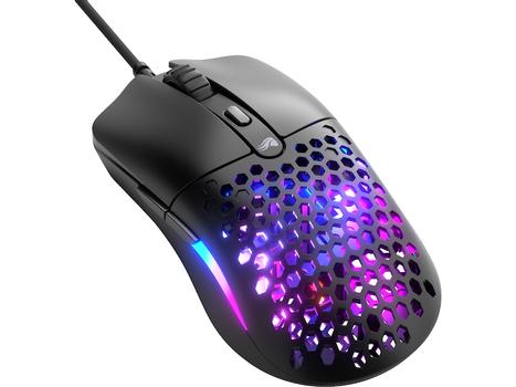 GLORIOUS PC Glorious Model O Eternal gamingmus (sort) Kablet, ultralett 55g, RGB, 12K DPI, optisk sensor, 6 programmerbare knapper (GLO-OE-W-BLK)
