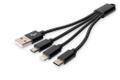 DIGITUS 3-in-1 Charger Cable - Light