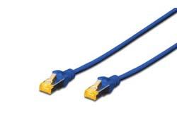 DIGITUS S-FTP PatchCord Cat6a. LSZH CU. Blue. 3.0m (DK-1644-A-030/B)