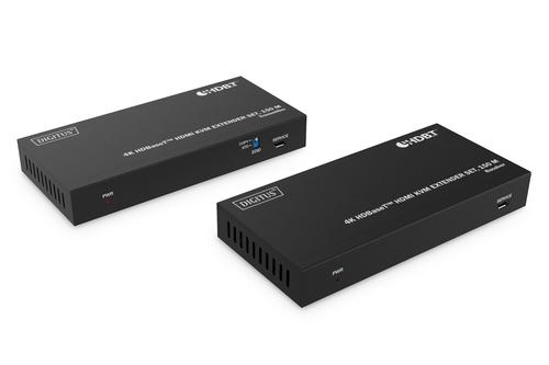 DIGITUS HDBaseT KVM Extender Set 150 m 4K/60Hz USB 1.1 PoC IR black IN (DS-55522)