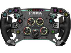 Moza Racing GS V2P Microfiber Leather GT Ratt 30cm Trådløs, Quick Release, RGB, magnetisk girskifter, 10 programmerbare knapper