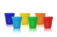 BIALETTI Komplet 6 Bicchierini Multicolor