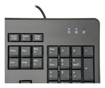 Terra Keyboard 1500 Corded [DE] USB black Copilot QWERTZ, 105 Tasten, kabelgebunden,  1,80m (2810714)