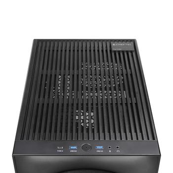 CHIEFTEC M-ATX Cube, 20cm PWM Fan, Black (CI-03B-OP)