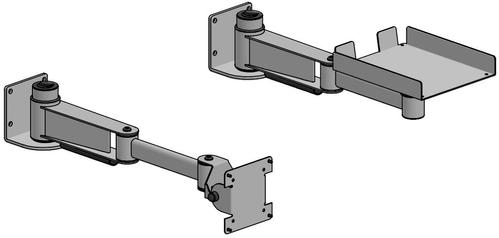 ERGONOMIC SOLUTIONS 2x Wallmounted 400mm (EET231-02)