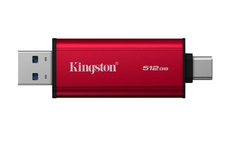 Kingston 512GB Dual USB-A/C Portable SSD Up to 1050MB/s USB 3.2 Gen 2 (SPSD/512GB)