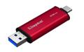 KINGSTON 512GB Dual USB-A/C Portable SSD Up to 1050MB/s USB 3.2 Gen 2 (SPSD/512GB)