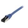 SYNERGY Patchkabel RJ45, CAT8.1 2000Mhz,  1,0m, blau, S-STP(S/FTP), TPE/LSZH(SuperFlex), AWG26, Synergy 21