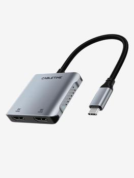CABLETIME 8K USB C Til Dobbelt HDMI  (580340422)