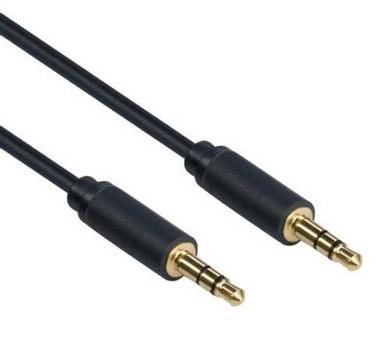 MERCODAN PRO Minijack 0,5m, ULTRA SOFT 3,5mm,, skærmet kabel han:han (153211005)