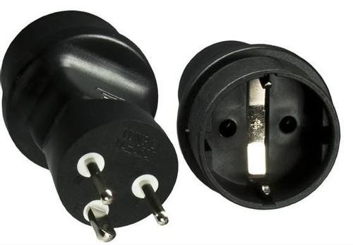 MERCODAN Schuko stik/ DK han, Sort (943016)