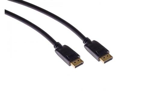 MERCODAN PRO Displayport 5,0m kabel ULTRA SOFT, V1.2, 4K@60Hz, 18Gbps 4:4:4, sort (261711050)